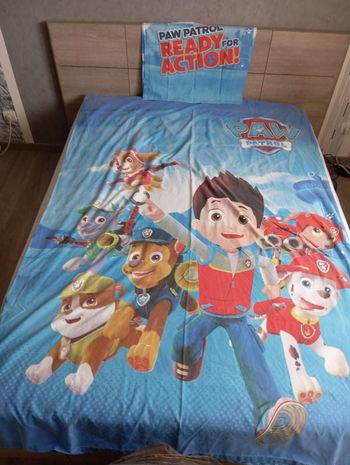 Housse de couette et taie d'oreiller Pat patrouille garçon