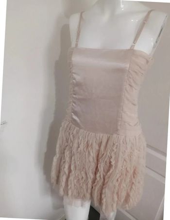 robe dos nu Debudebo crème taille S