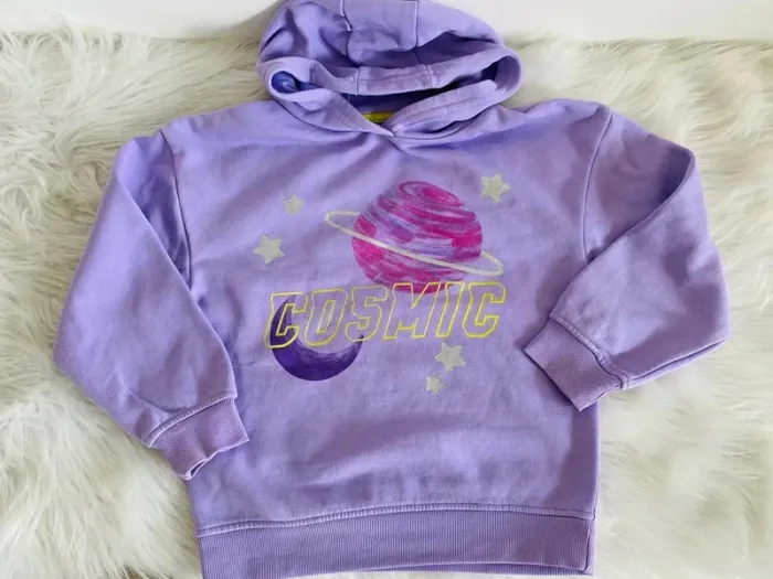 Joli sweat à capuche fille primark taille 7/8 ans Lilas
