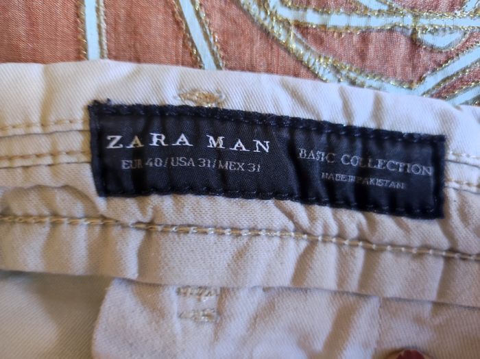 Chino couleur crème Zara taille 40 - photo numéro 5