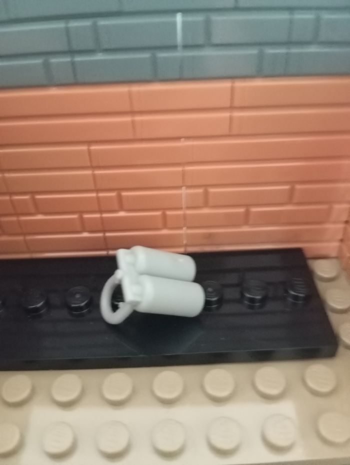 Minifigure,air tanks light gray - photo numéro 2