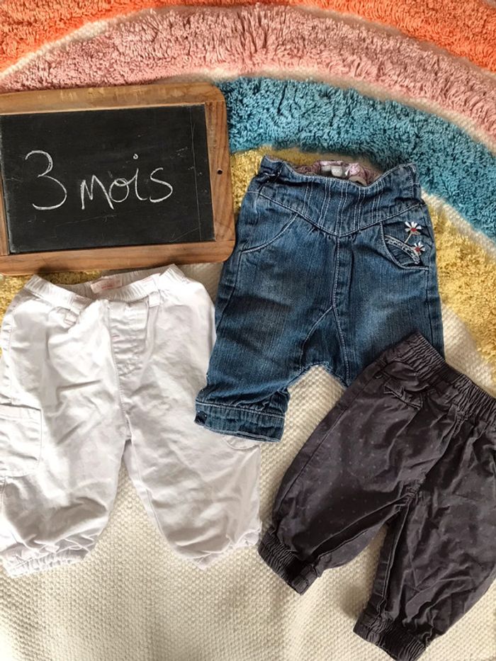 Lot 3 pantalons