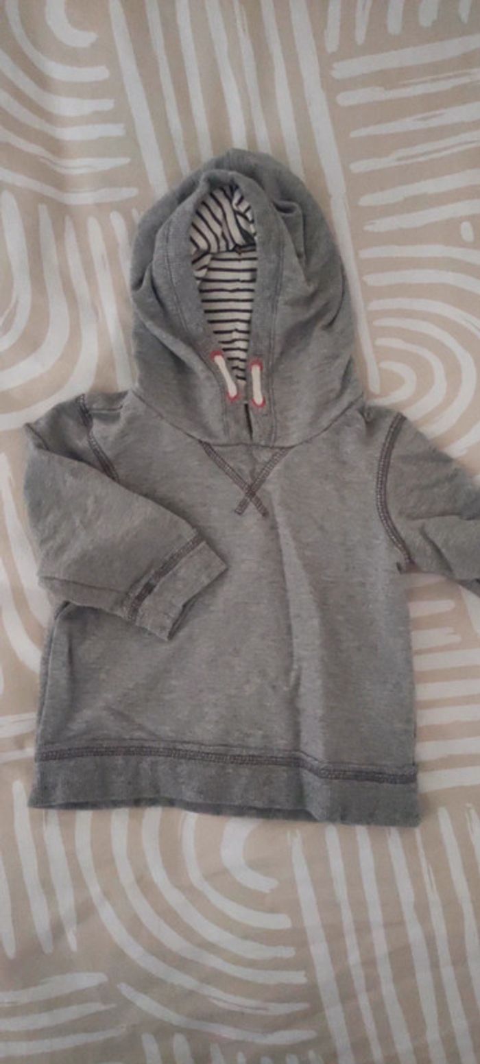 Pull sweat capuche 12 mois