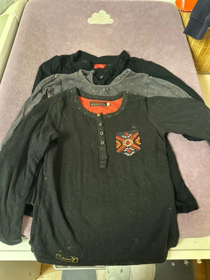 Lot de 3 tshirts manches longues