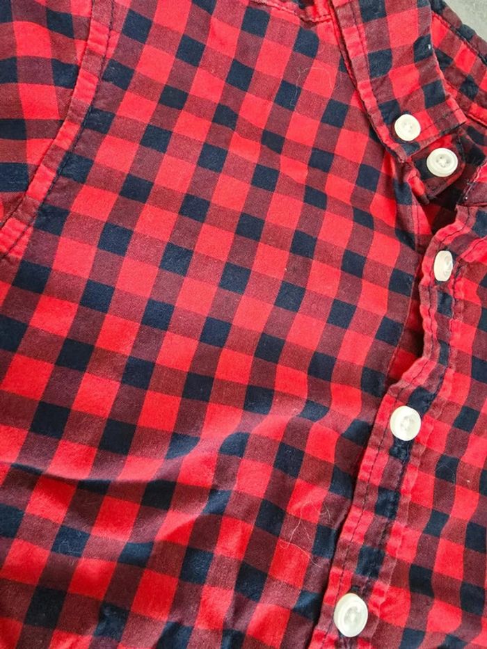 Chemise rouge a carreaux - photo numéro 2
