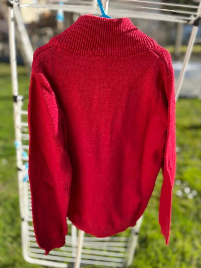 Pull camionneur DPAM 10 ans rouge - photo numéro 3