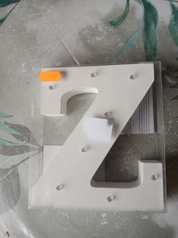 Lettre Z lumineuse