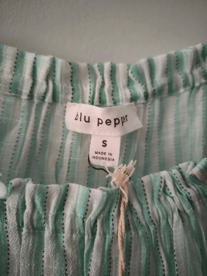 Top à volants Blu Pepper - Taille S - Neuf avec étiquette - photo numéro 2