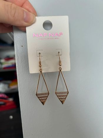 Boucles d’oreilles Naf Naf géométriques triangle neuves