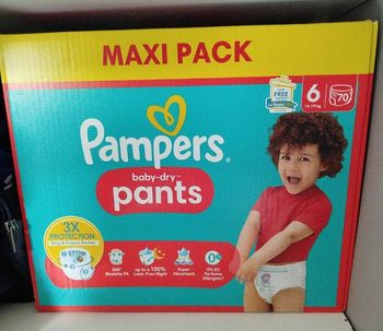 Couches Pampers pants taille 6 x 70