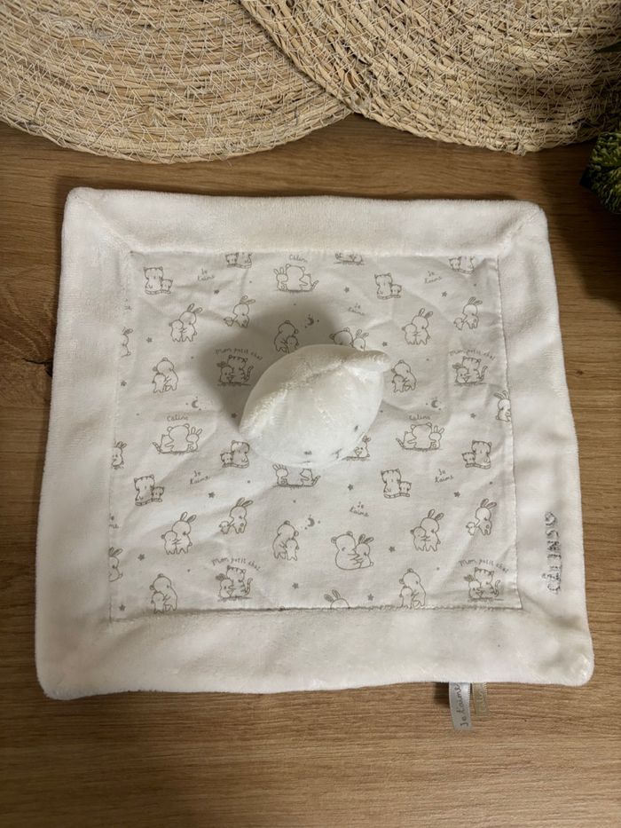 Doudou plat chat blanc mon premier major sergent major - photo numéro 2