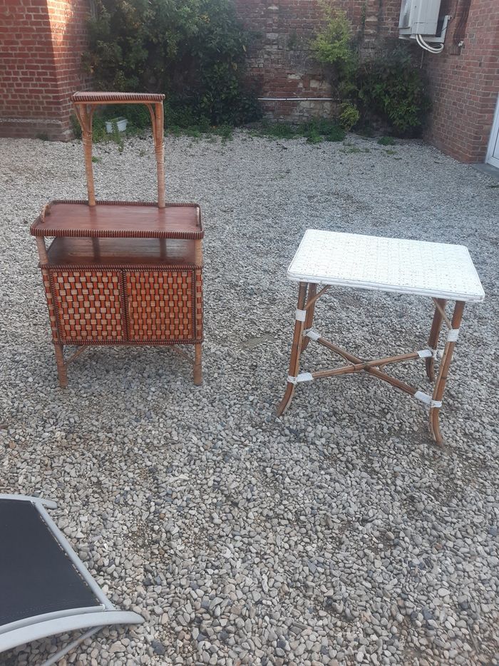 2 Meubles des années 20/30 bambous osier - photo numéro 9