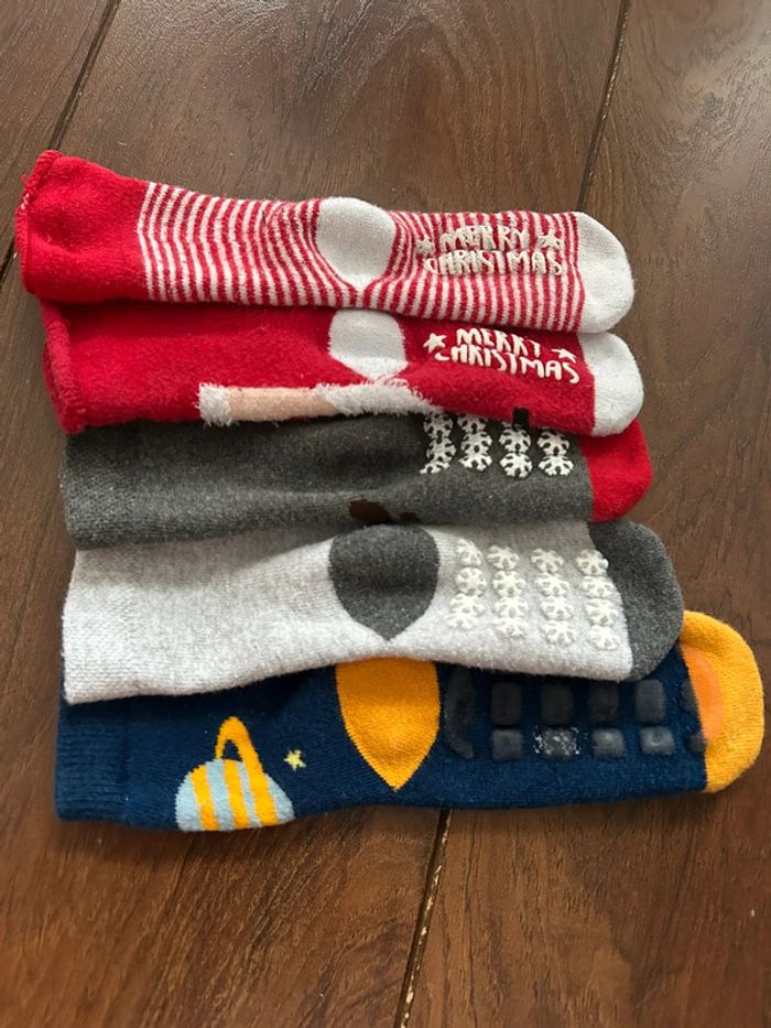 lot de 5 paires de chaussettes chaudes antidérapantes - photo numéro 12