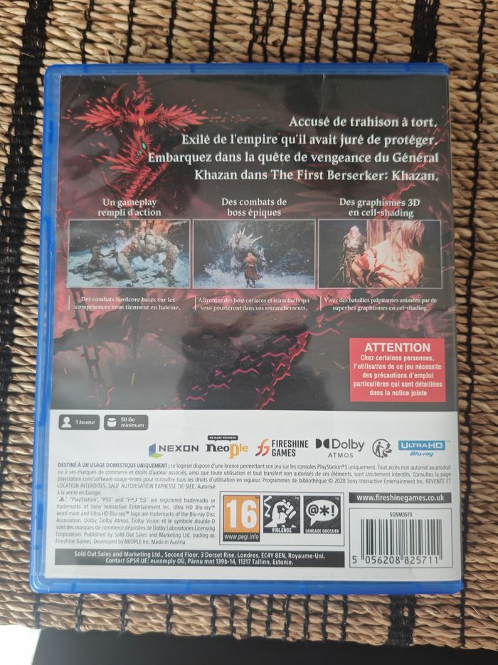 Jeu PS5 Khazan - photo numéro 2