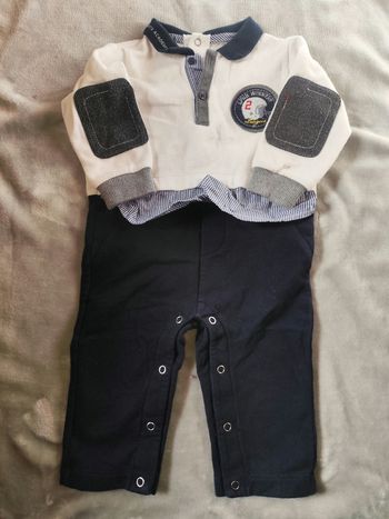 Combinaison faux deux pièces lpnh winners 12 mois