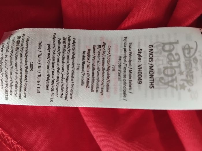 Robe Minnie Noël Disney ,neuf avec étiquettes, taille  6 mois - photo numéro 4