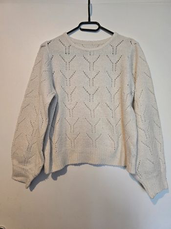 Pull blanc cassé