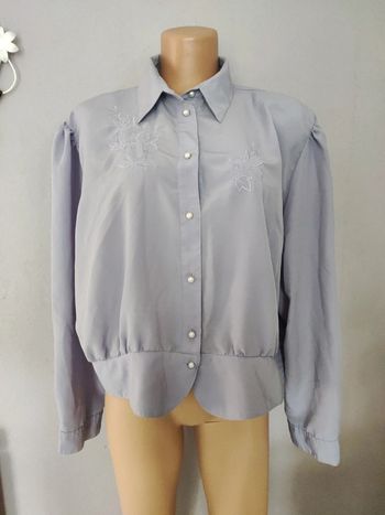 Chemise lilas vintage taille 52