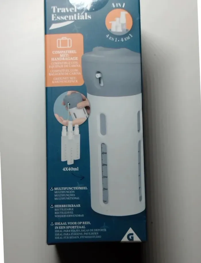 Distributeur de produits de soin 4 en 1 multifonction idéal voyage Neuf - photo numéro 3