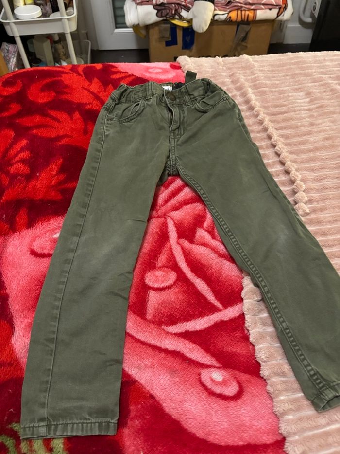 Pantalon vert classique garçon - photo numéro 2