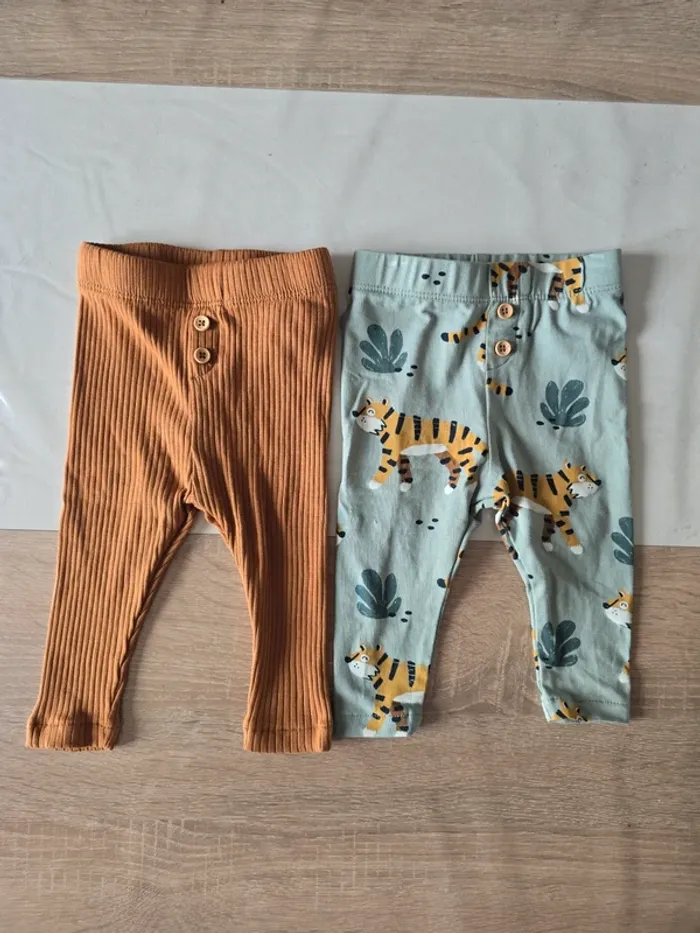 Lot 2 leggings 6 mois - photo numéro 2