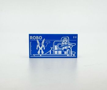Lego Accessoires City : Tile 2x4 Robo - NEUF