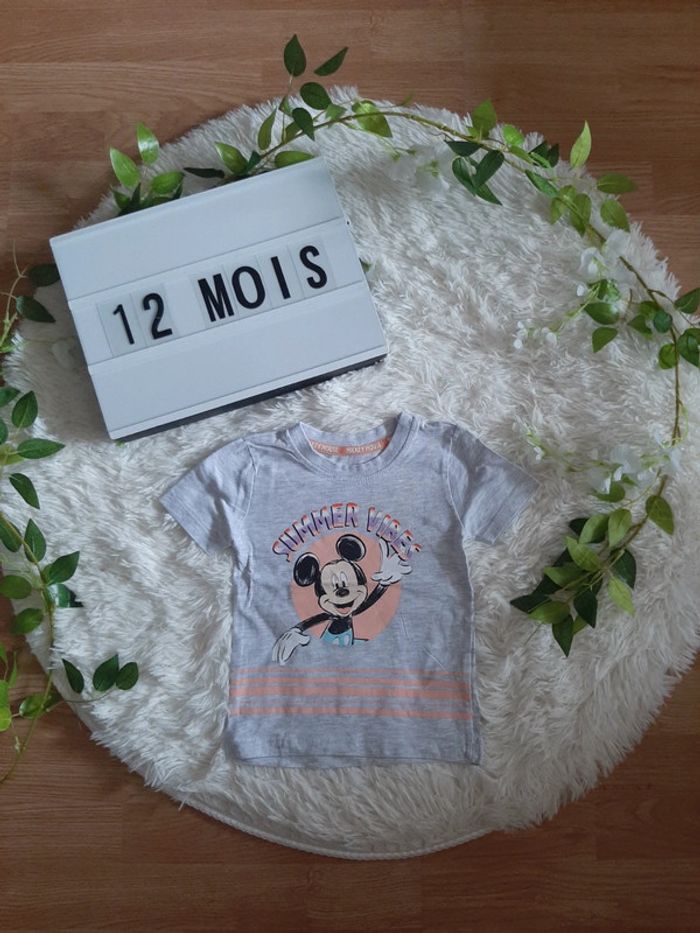 Tee-shirt Mickey gris neuf
