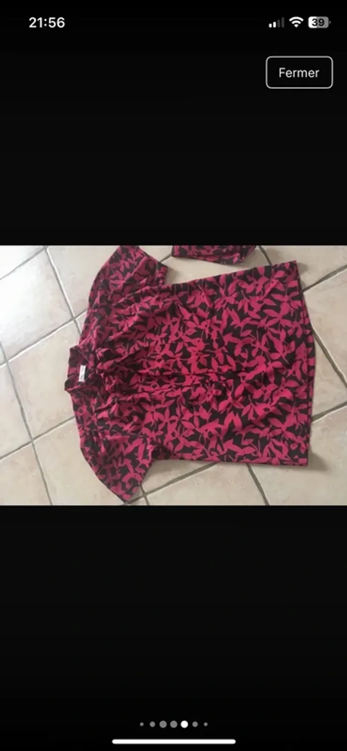 Vintage 🍭Magnifique blouse sophistiquée en 42 de chez Weinberg Paris excellent état - photo numéro 3