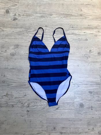 Maillot de bain 1 pièce Taille 40 Wanabee Outside fashion.noir bleu à rayures