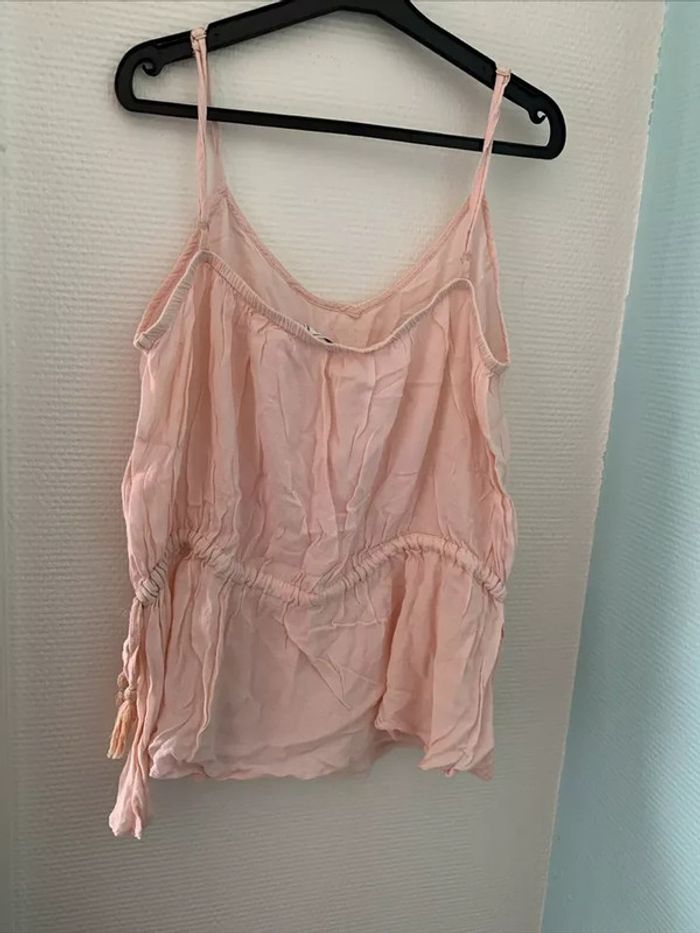 Haut Tshirt Peplum Rose Poudré Pimkie TS - photo numéro 4