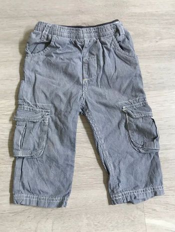 Pantalon denim rayures12mois (Orchestra)