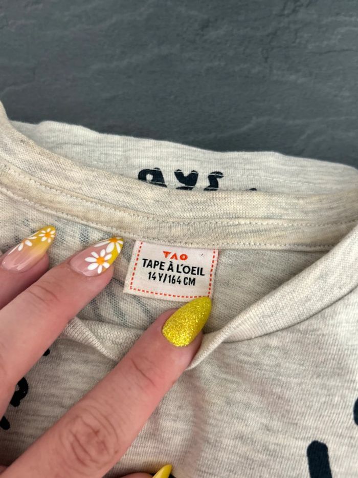 T-shirt ML ~ tape à l’œil ~ 14 ans - photo numéro 3