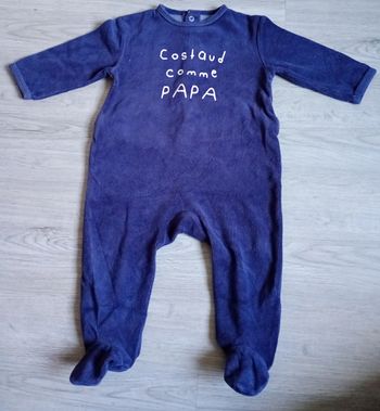 Pyjama velours bébé