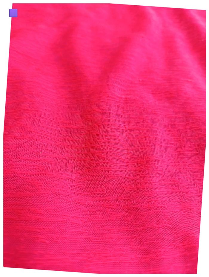 Top rose fluo et noir avec nœud en tulle vintage sexy - photo numéro 3