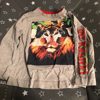 Tee shirt manches longues 4-5 ans lion