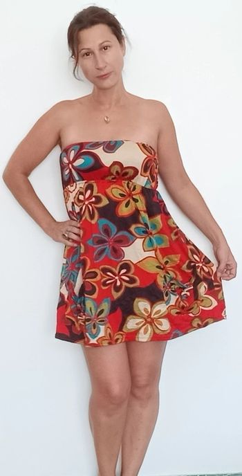 Robe bustier fleurie