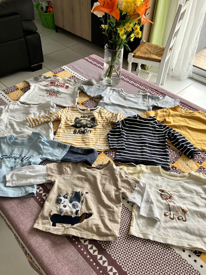 Lot 9 tee shirt 6 mois