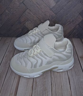 Baskets beige à scratch enfants mixtes tendances - Taille 30 - NEUVES 🌟