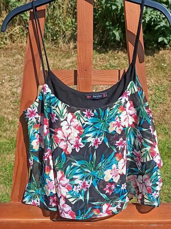 Débardeur fleuries Bershka 36