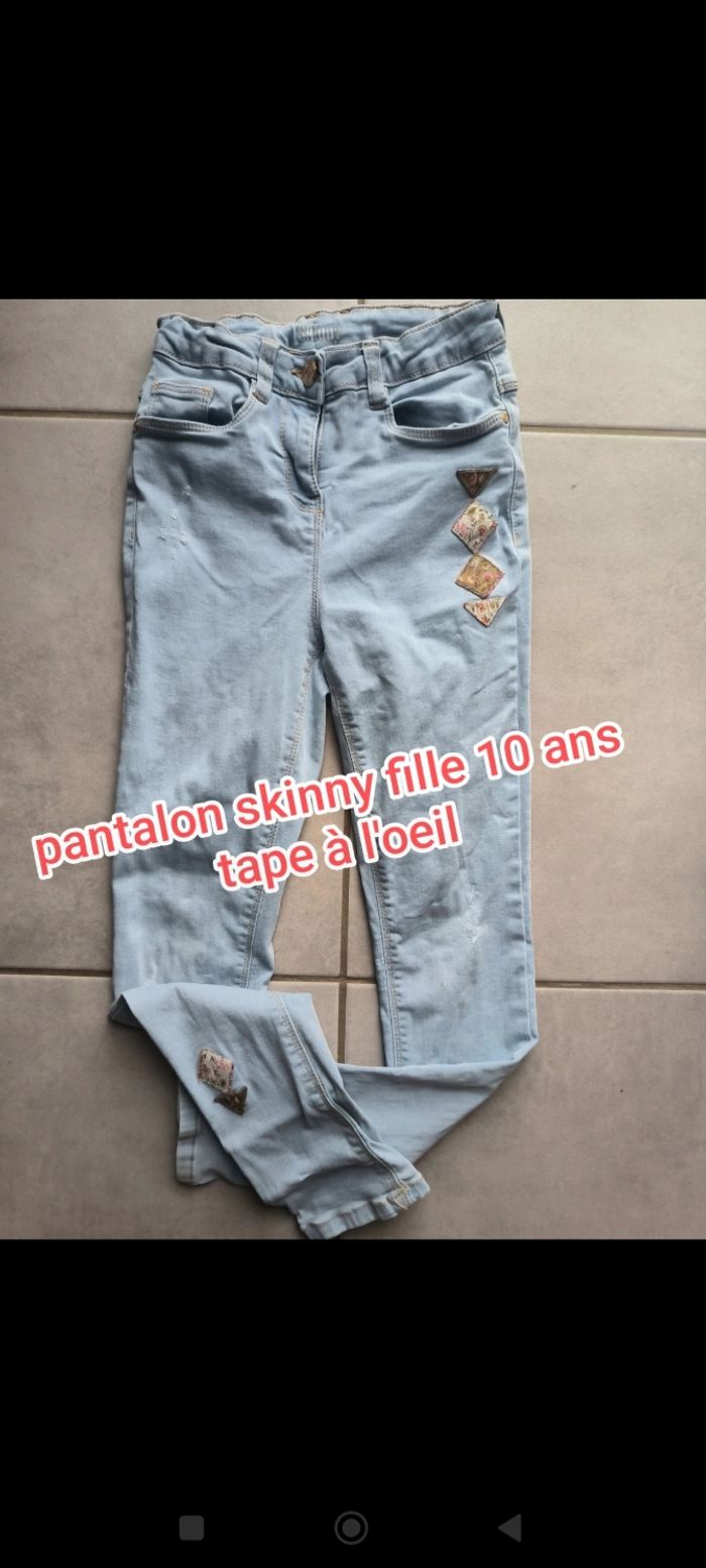 Pantalon fille skinny 10 ans