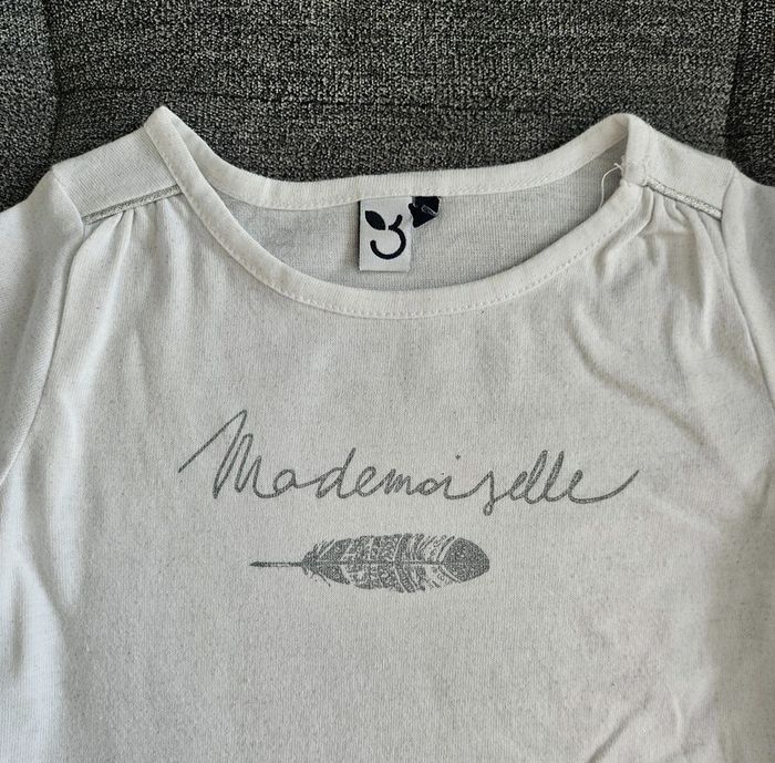 Tee-shirt longues manches 3 pommes - photo numéro 2