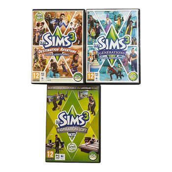 Lot de 3 Disques CD du jeu Les SIMS 3