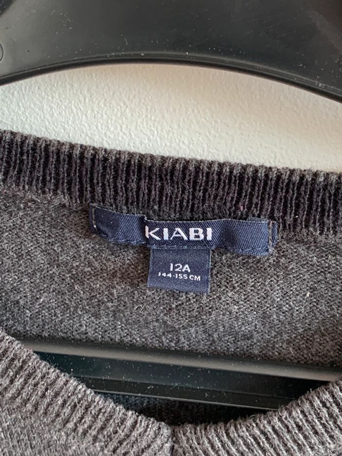 Pull gris Kiabi 12 ans - photo numéro 2