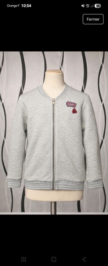 Jolie veste zippée fille