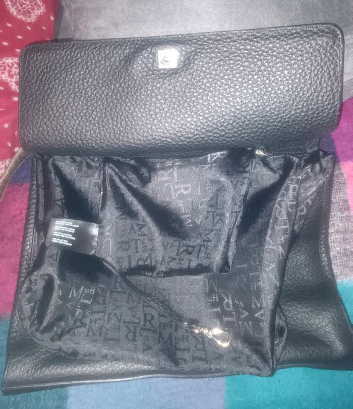 Petit sac à main cuir noir Lamarthe - photo numéro 7