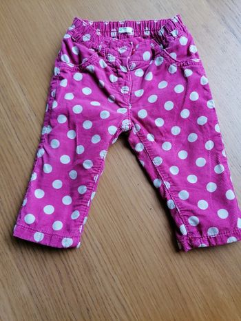 Pantalon velour Benetton 62 cm