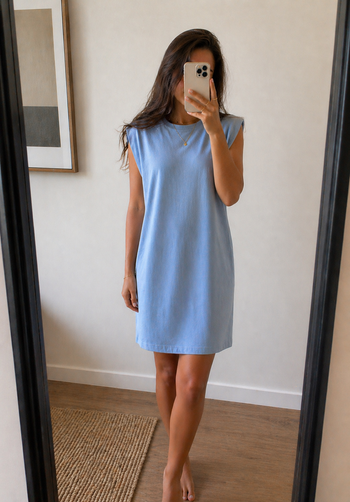 Robe tee shirt bleu clair Pimkie