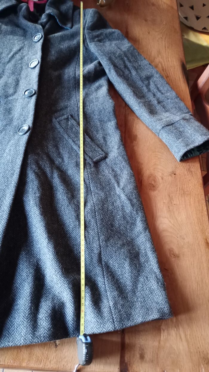 manteau,manteau soft grey,manteau chevrons - photo numéro 9