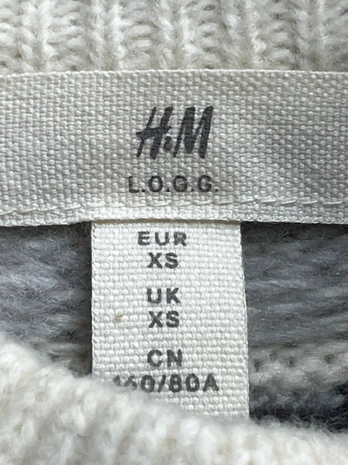 Pull écru à motifs H&M XS comme neuf - photo numéro 5