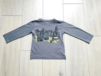 Maillot manche longue gris. Garçon 3 ans. Marque In Extenso